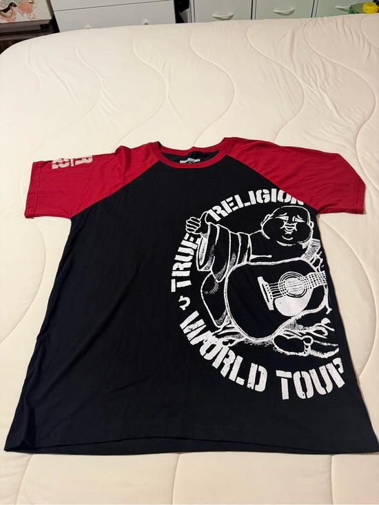 True Religion Other - True Religion Black and Red Raglan Graphic Tee
